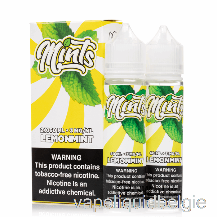 Vape België Citroenmunt - Pepermuntjes Vape Co - 120ml 0mg